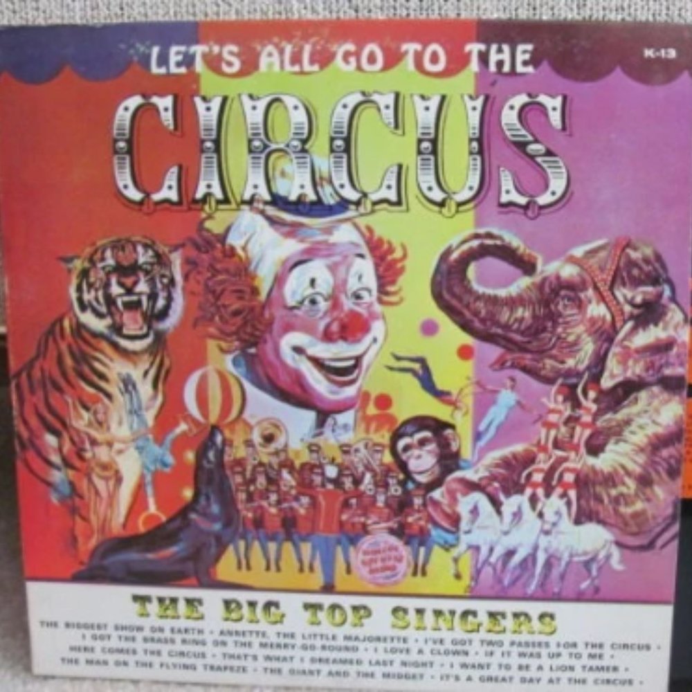 60's "Let's All Go to the Circus" Record - Kids Album - Children's Record